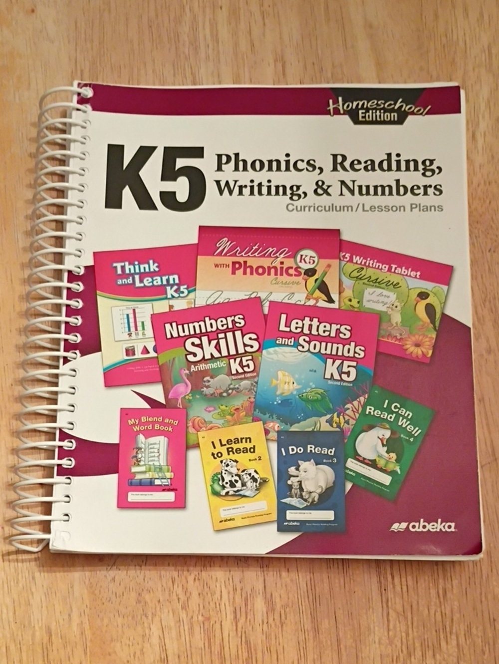 Abeka K5 Phonics, Reading, Writing & Numbers Curriculum Lesson Plans
